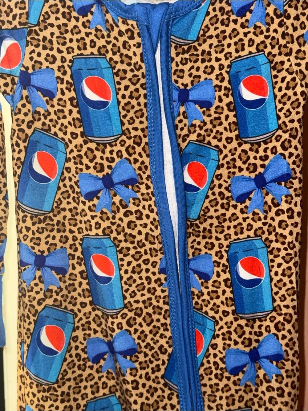 2T Cheetah Print Pepsi Bamboo Zippy